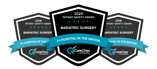 2020 Patient Safety Award for Bariatric Surgery - #1 in the Nation